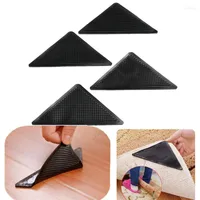 Tapijten 4 pc's 4 stks/lot driehoek herbruikbare anti-skid rubberen mat non slip patch wasbaar voor badkamer keuken woonkamer grijper