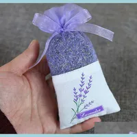 Worki do pakowania fioletowa bawełna organza lawendowa torba saszetka scheta suszona pakiet kwiatowy przyjęcie weselne