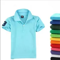 Shirt a maniche corte per ragazzi magliette di moda estiva per bambini abiti da ricamo per bambini per bambini polo tops2987