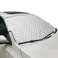 Slivery Car Window Cover Sunshade Snow Cover 모든 자동차 앞 유리를위한 반사 호일 방지 Frost 안개 안개 ani-uv310L
