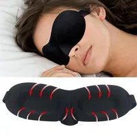 50pcs Airline 3D Sleep Masks Natural Sleeping Eye Mask Couvercle Couverture ombre Patch Femme Men Soft Mask Boulangez Bouettable Travel Portable Eye 297H