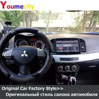 Android Car DVD Mitsubishi Lancer 2007-2018のマルチメディアプレーヤー9 x 10 1インチ2DIN 3G 4G GPSラジオビデオSTEREO249T
