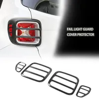 Black Metal Tail Light Cover Rear Lamp Protector Decoration 4pcs For Jeep Renegade Exterior Accessories2472