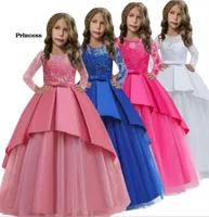 Hollow Out Lace Flower Girl Dress Dloind Dlineave Loadeed Sward Plage для 215 -летнего детей 7488602