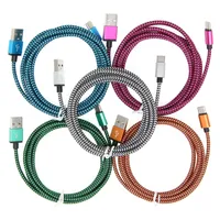 Braided Mobile Phone Cables 1m 2m 3m Micro USB Cable Fast Charging Type C Data Sync Charger Wire For Xiaomi LG Oneplus Samsung