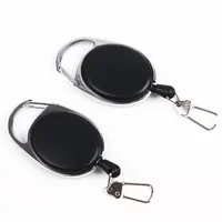 20PCS Retractable Pull Keychain Lanyard ID Badge Holder Name Tag Card Belt Clip Key Ring Buckle Badge Holder Accessories296Y