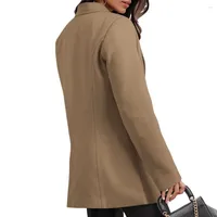 Women's Suits Skin-touch Lady Lapel Business Blazer Suit Coat Warm Women Long Sleeve Female Clothing