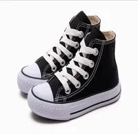 Taglia UE 2434 Nuovo marca Kids Canvas Shoes Fashion High Low Shoes Boys and Girls Sports Canvas Shoes6518936