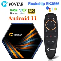 セットトップボックスvontar kk max smart tv android 11 8GB RAM 128GB 64GB 4GB 32GB RK3566 24G 5GHZ WIFI 1000M LAN BT 4K 8K TVBOX BOX 221109