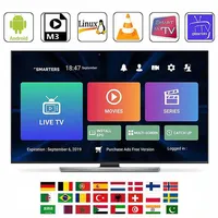 스마트 TV M3U XXX Smarters Pro Europe Ott Plus Full HD1080P 14000 Live French Spain 스웨덴 스위스 캐나다 네덜란드 벨기에 독일 안드로이드 쇼 TV 부품