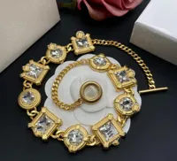 Модные хрустальные бриллианты ожерелья браслет серьга Cool Hiphop Rock Banshee Medusa Head Portrait 18k золота дизайнерские украшения HMS13 - 02