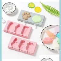 Ice Cream Tools Sile Ice Cream Mold With Er Animals Shape Lolly Mods Summer Diy Home Made Tray Drop Delivery Garden Kitchen Dining Ba Dhx6L
