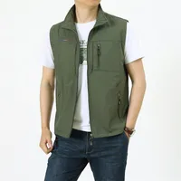 Tactical Vests Men&#039;s Vest Outdoor Hiking Fishing Quick-dry Sleeveless Jacket Multi-pockets Light-weight Functional Waistcoat SizeM-6XL 221109