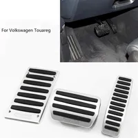 For VW Touareg AT 2007-2017 Pedal Cover Fuel Gas Brake Foot Rest Housing No Drilling Car-styling268h