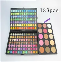 183 Color Makeup Sets 168 Matte Eyeshadow 9 Blushes 6 Bronzers Powder Highlighter Coloris Cosmetic Sets245Q
