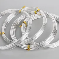 Connettori Colore d'argento 1mm 1 5mm 2 mm 2 mm 5 mm filo in alluminio anadizzato morbido gioielli fai -da -te artigianato versatile dipinto di alluminio filo metallico 221109