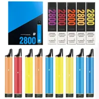 Puff flex 2800 puffs elektroniska cigaretter engångs e-cigarett vape penna enhet 850 mah batteri Fördörda ångstång förfylld 8 ml förångare vaper desechable puff