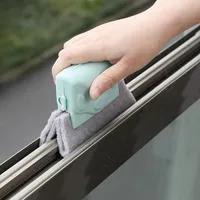 2022 Creatieve raamgroef Reinigingsdoek raamborstel Windows slotreiniger borstels schoon gereedschap