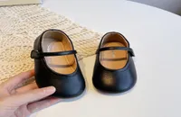 Fashion Girl Dress Sapatos infantis sand￡lias de couro beb￪ crian￧a primavera sufocas de outono causos derramar enfants preto marrom bege 3 s￳lido 8157366