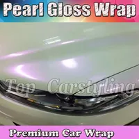 Chameleon Pearlecsent Gray White Pink Vinyl Wrap with Air Exerive Pearl Gloss Gold for Car Wrap Wast Film Size 1 52x20m Rol2958