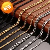 Collar de collar de dise￱ador de acero inoxidable de moda collar para mujeres Collar de oro 18 km cadenas de titanio collar de cadenas de lujo collar