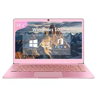 Pink Laptop 14 inch Full HD Intel Celeron J4125 DDR4 8GB RAM 128GB 256GB 512GB SSD Windows 10 Metal Laptop Computer307r