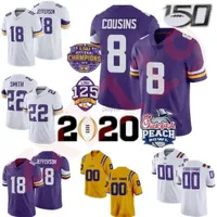 American College Football Wear Man Kinder Frau LSU Tigers NCAA Fu￟ball 23 Clyde Edwards-Helaire Jersey Jamarr Chase Justin Jefferson Jacob Phillips