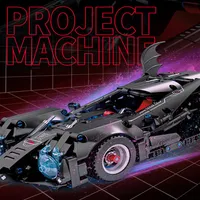 Целый кайжи строительный блок технологии технологии Batman Dark Knight Car Toys Детская модель головоломки