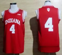 MVP7777 NCAA Koleji Indiana Hoosiers 11 Isiah Thomas Jersey 4 Victor Oladipo 40 Cody Zeller Gömlek Üniforma Kırmızı Beyaz Dikişli Basketbol Formaları