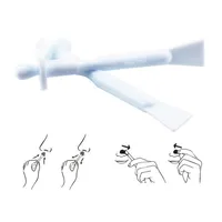 2 en 1 10pcs Cera nasal Nariz Timmer Paper Papel- Narizas Cuera de cera de cera Kit de cera de limpieza Aplicador de pl￡stico Sticks287c
