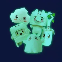 Glow In the Dark Lankybox Polsoluto giocattoli Foxy Boxy Bundle Ghost Ghost Ghost Rocky Rimovibile Robot Christmas Gift275L
