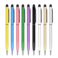 High quality 2 in 1 ball point Stylus Touch Pen for Ipad Itouch Iphone 6 5 for Cellphone Mobile Tablet PC 500pcs lot211S