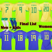 2022 world cup jerseys 2022 world cup jerseys XXXL 4XL brazils soccer jerseys 2022 MEN KIDS KIT WOMEN brasil VINI JR G.JESUS RODRYGO ANTONY