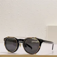 Nouvelles lunettes de soleil de mode 4S210 Cadre acétate rond des lentilles optiques transparentes Les lentilles de clip-on solaire peuvent être l'œil des rayons UV et la partie nocive de la lumière bleue