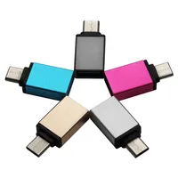 METAL USB C Tipo C Masculino para USB 3 0 Adaptador de conversor feminino OTG para MacBook Samsung Galaxy Note 7 Meizu Pro 5 Xiomi 5 Mi5 4c 300pcs lot262f