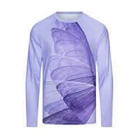 2022 New Milk shred Cycling Long Sleeve Jersey Winter Men's Or Women's cycle jersey Thermal Fleece Spring and Autumn-Purple wings