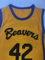 MVP7777 NCAA Mens Teen Wolf Scott Howard 42 Beacon Beavers Basketball Movie Movie Stitched Shirts S 2XL