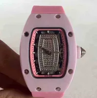 Watch designer Luxury Wristwatch Richa Milles Business Leisure Rm07-01 Fully Automatic Mechanical Powder Ceramic Case Tape Female es3O8W L6I5
