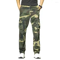 Herrenhosen Cargo Camouflage Männer lässige Camo Baggy Hosen Jogger Streetwear Herbst Multi-Pocket Military Tactical