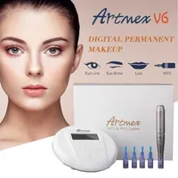 2020 Portable Artmex V6 Professional Semi Permanent Makeup Machine Tattoo Kits MTS PMU System Derma Pen Eurma Lip Tattoo Pen338P