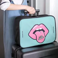 Bolsas de cosméticos Casos Ruputin Travel Cartoon Grande maquiagem Organizador de armazenamento de banheiro portátil