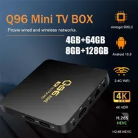 Set Top Box Q96 Mini Smart TV Android 100 Amlogic S905L Quad Core 24G WIFI 4K 8G 128GB Media Player H265 Home Theater 221109