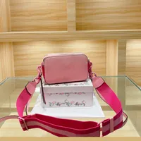 Sıcak deri tasarımcı çanta kadınlar marc anlık omuz çantası lüks çanta el çantası klasik kamera çantası moda alışveriş mesleği crossbody çantalar bayan cüzdan 220519