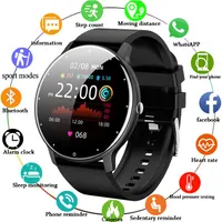 2021 New Men Smart Watch Real-time Activity Tracker Heart Rate Monitor Sports Women Smart Watch Men Clock For Android IOS240E