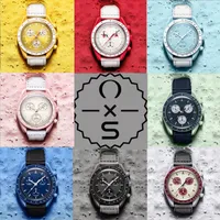 Relojes para hombres Misión de cronógrafo del planeta biocerámico del planeta de alta calidad a las lunas de 42 mm de diseño de lujo reloj de edición limitada