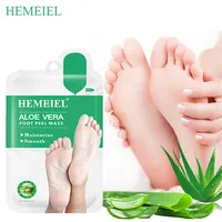 Hemeiel 3pairs Feet Care Exfoliating Foot Poeling Mask Skin Dead Remove Aoe Vera ترطيب الكعب Scrub Sock for Pedicure Spa