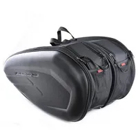 Motorcycle Bags Carbon Fiber Saddle Bag Travel Knight Luggage Saddlebags Suitcase Motorbike Rear Seat With Waterproof Rain Cover169S