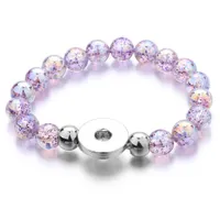 Bracelet de bouton-bouton de perles Colorf Perles acryliques Bracelets ￠ main