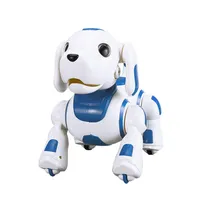 YDJ K22 RC Robot Dog Toy Touch Sensing Control Dance Sing Lights Intelligent Programming Leer Engels voor Kerstmis Kid verjaardag211w