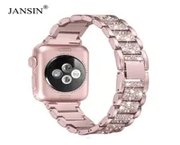 Para Apple Watch Band 40mm 44mm 38mm 42mm Women Diamond Band para Apple Watch Series 4 3 2 1 Iwatch Bracelet Stap Strap T7836058